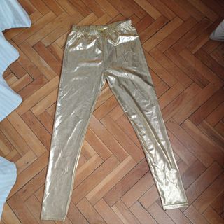 Leggings dorados carnaval halloween
