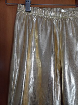 Leggings dorados carnaval halloween