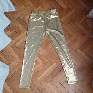 Leggings dorados carnaval halloween