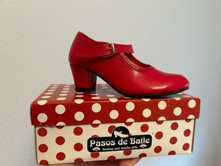 Zapatos de Flamenca Rojos