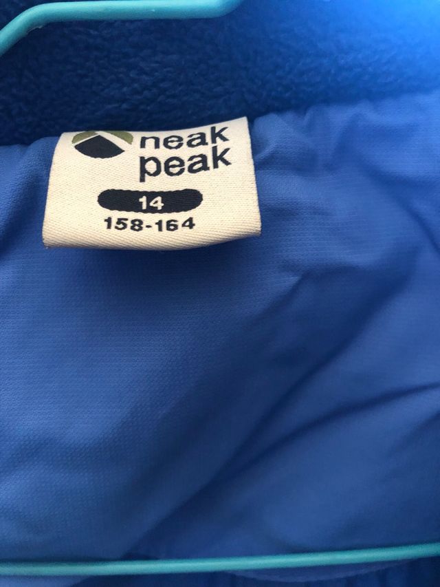 Cazadora t14 neak peak azul con capucha