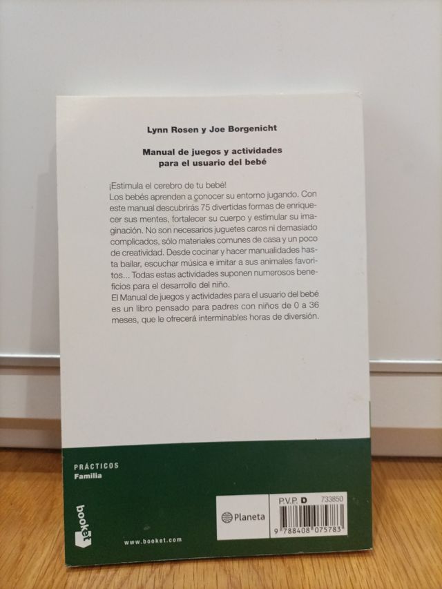 Manual de juegos y actividades, bebés
