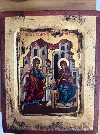 Icono religioso Arte Bizantino.