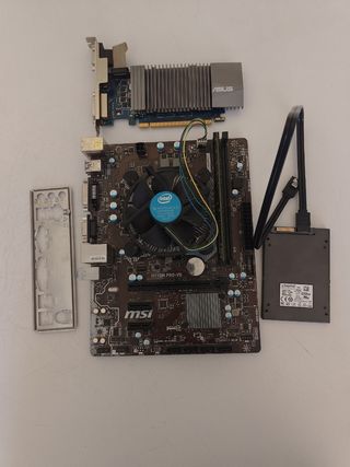 Lote de placa base+ram+procesador 