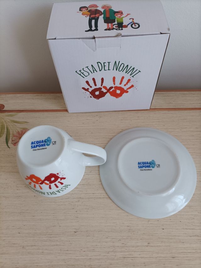 Festa dei nonni tazza colazione auguri.