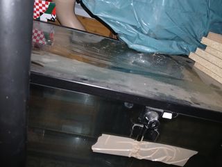 Mueble de cristal expositor.