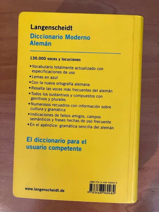 Diccionario moderno de alemán