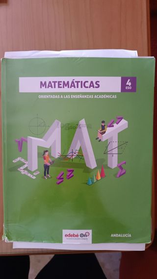 Libro Matemáticas 4º ESO
