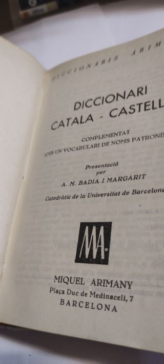 Diccionari català+ regalo otro castellano