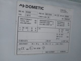 Nevera Dometic trivalente 
