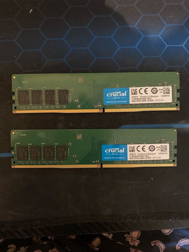 Tarjetas ram 8gb