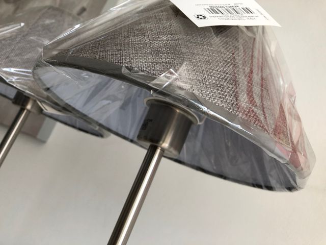 Coppia lampade da tavolo con paralume