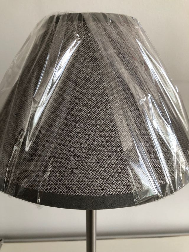 Coppia lampade da tavolo con paralume