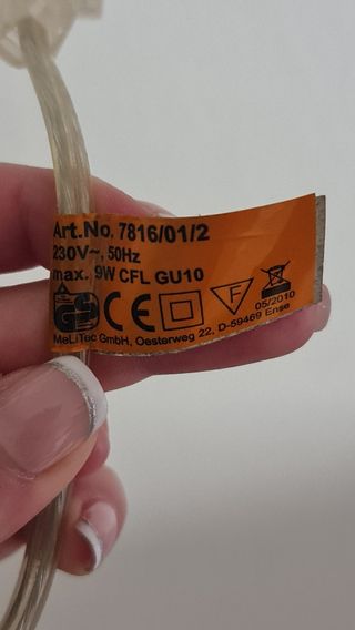 Lámpara regulable con pinza