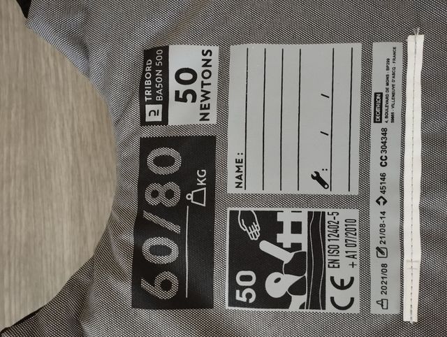 1 Chaleco Ayuda Flotación Kayak