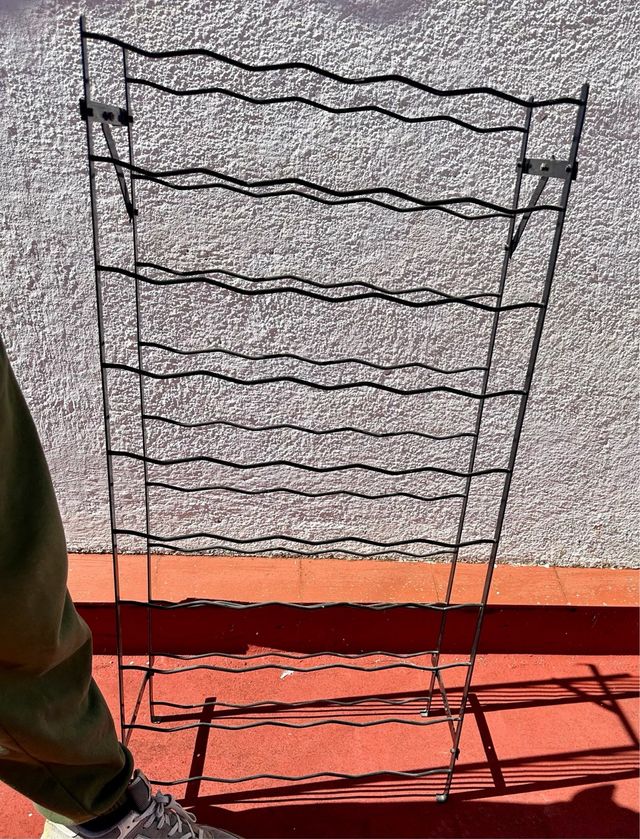 Botellero metal negro