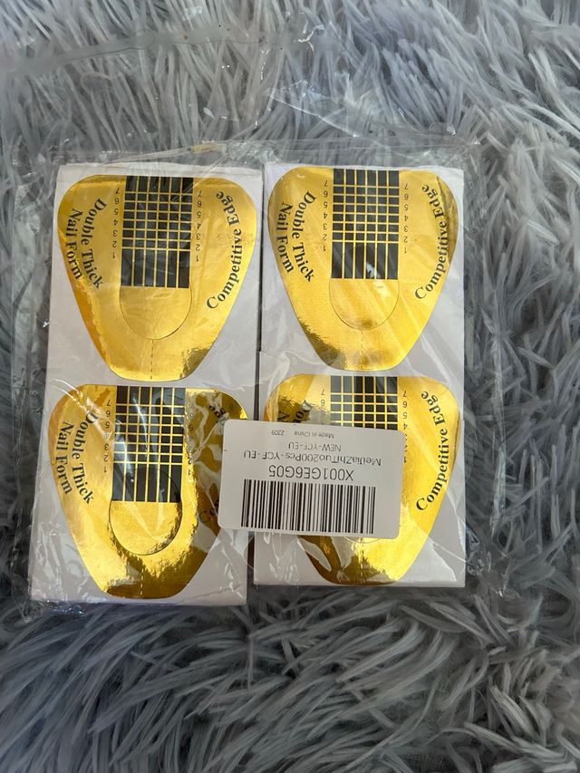 100pcs pegatinas para modelar uñas acrilicas