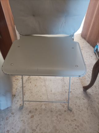 Silla de hierro jardín