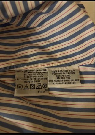 Camisa manga larga polo ralph lauren