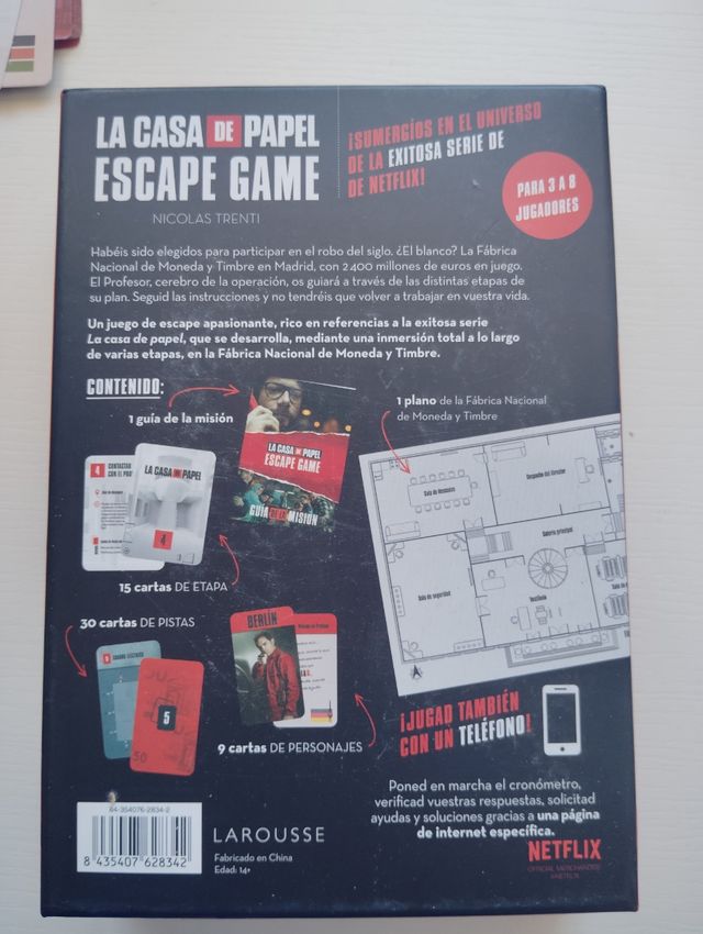 Juego de mesa de la Casa de Papel