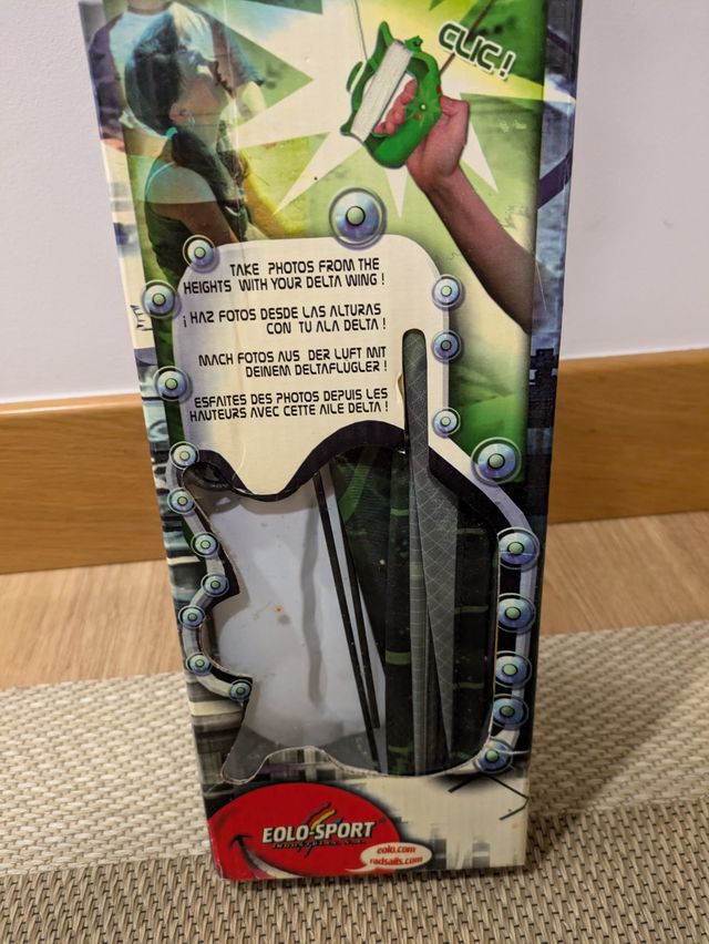 Cometa con cámara de fotos