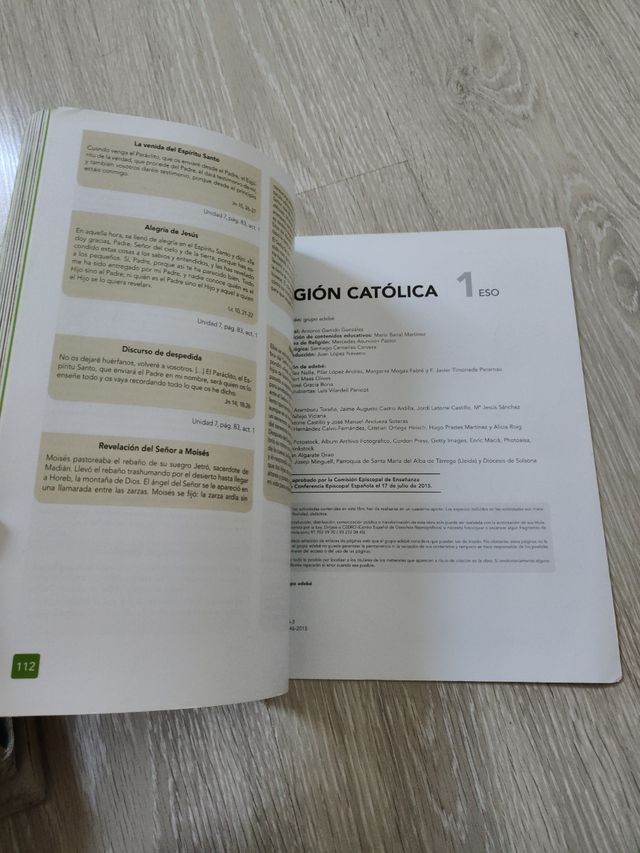 Libro religión 1ESO