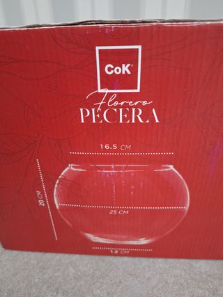 Vendo pecera de cristal con la caja