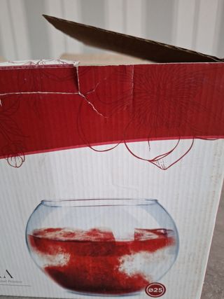 Vendo pecera de cristal con la caja