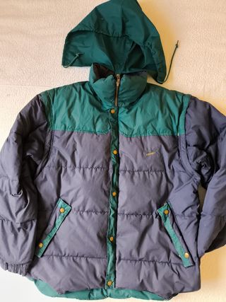PLUMAS CON MANGAS DESMONTABLES TALLA XL AZUL/VERDE