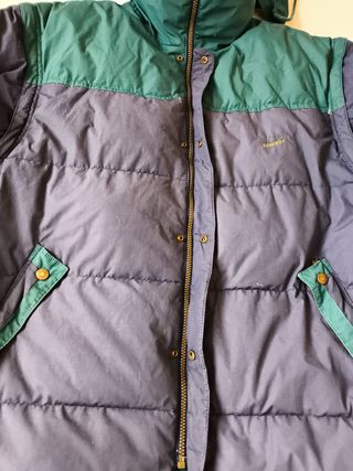 PLUMAS CON MANGAS DESMONTABLES TALLA XL AZUL/VERDE