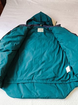 PLUMAS CON MANGAS DESMONTABLES TALLA XL AZUL/VERDE