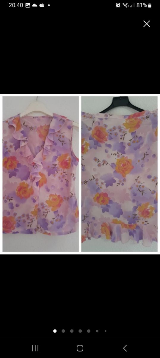 Vestido señora, dos piezas.