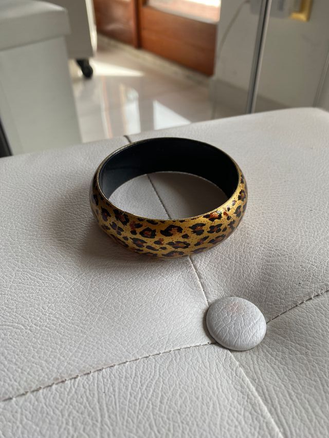 Braccialetto bigiotteria donna 7 cm leopardato