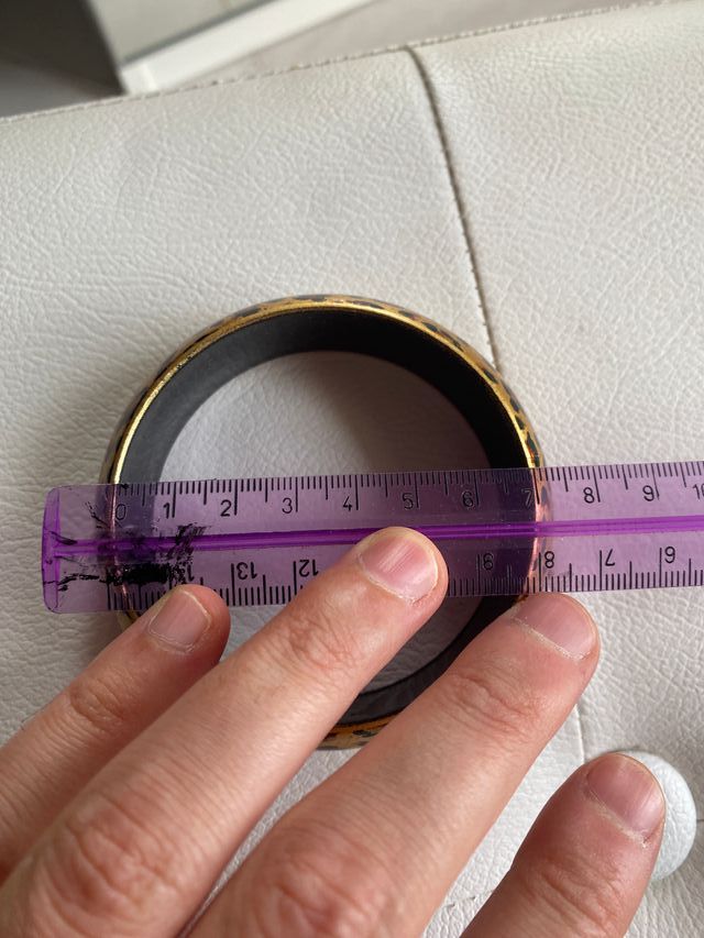 Braccialetto bigiotteria donna 7 cm leopardato