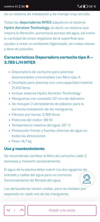 Depuradora de piscina