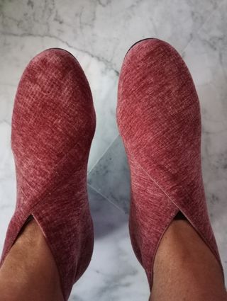 Botines terciopelo cuña ligera núm.38 Barnie Mev