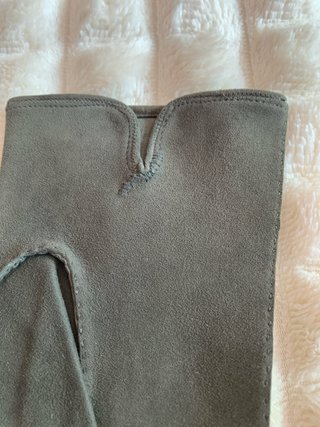 Guanti in pelle unisex color verde bosco