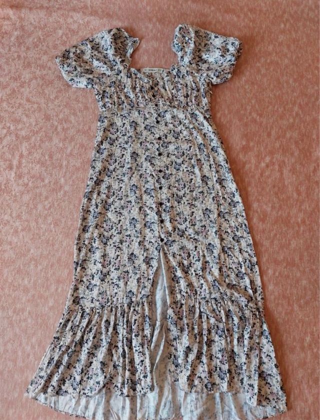 Vestido largo estampado