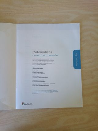 Libro Matemáticas 4to Primaria 