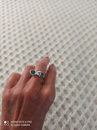 Anillos Swarovski Verde .Talla 52