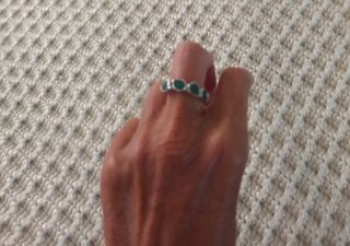 Anillos Swarovski Verde .Talla 52