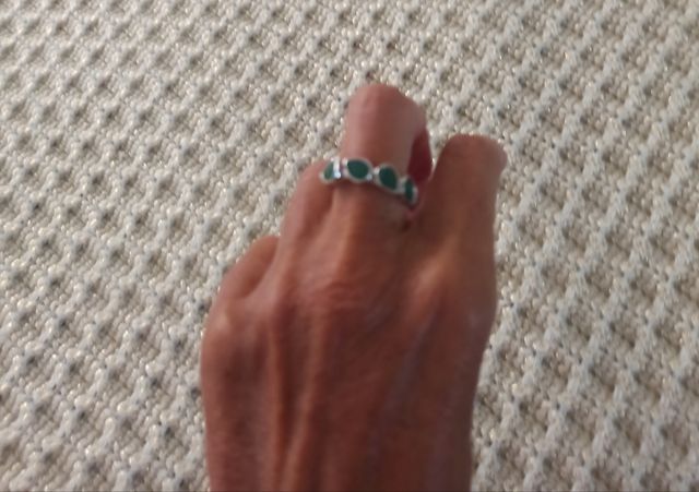 Anillos Swarovski Verde .Talla 52