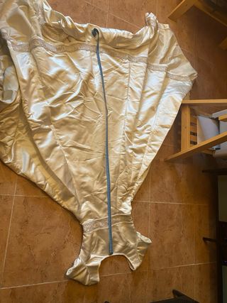 Vestido de novia beig Raso