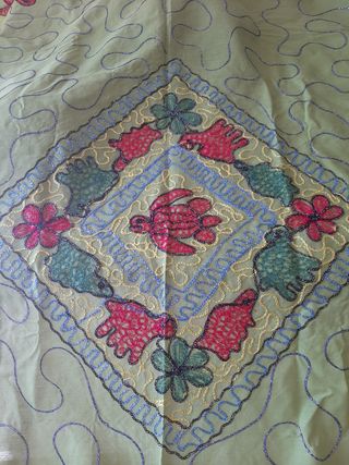Tovaglia orientale color base verde 