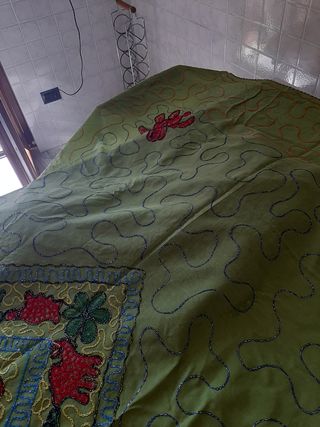 Tovaglia orientale color base verde 