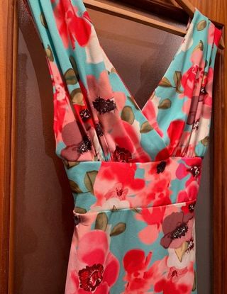 Vestido largo de flore