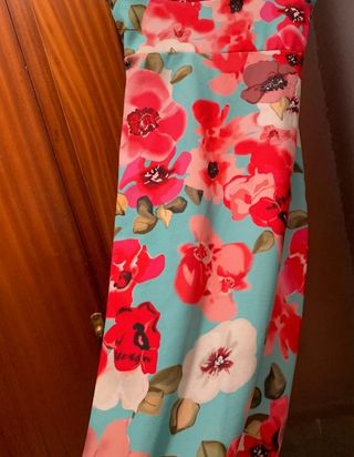 Vestido largo de flore