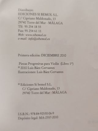 Piezas Progresivas Violín