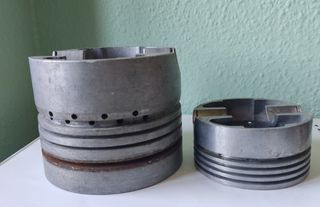 CENICEROS BRUTALISTAS VINTAGE INDUSTRIAL PISTÓN