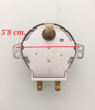 Motor sincrónico para microondas.